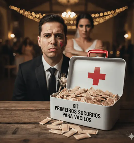 Band-aid para quando a noiva descer a lenha no noivo